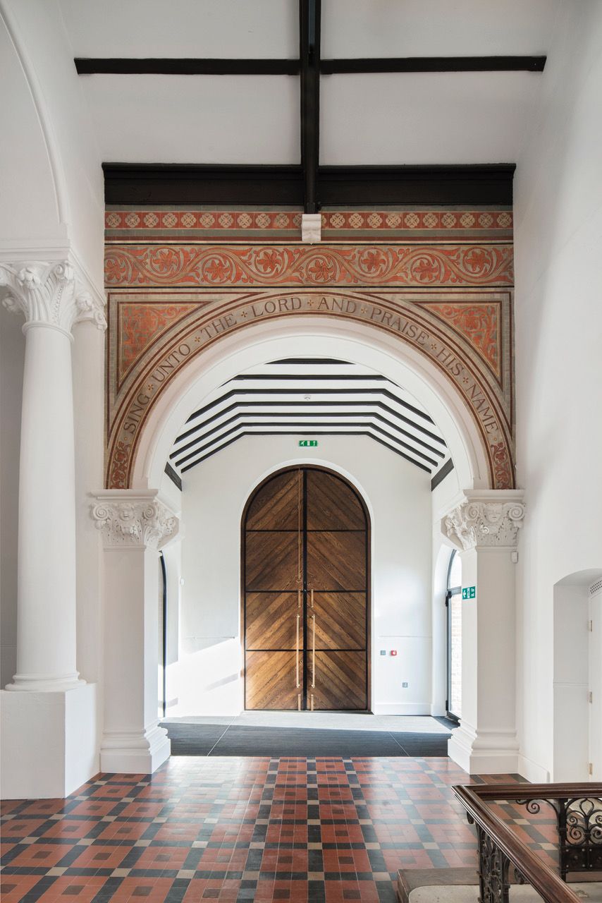 Garrison Chapel at Chelsea Barracks. Image courtesy of Peter Bennett.