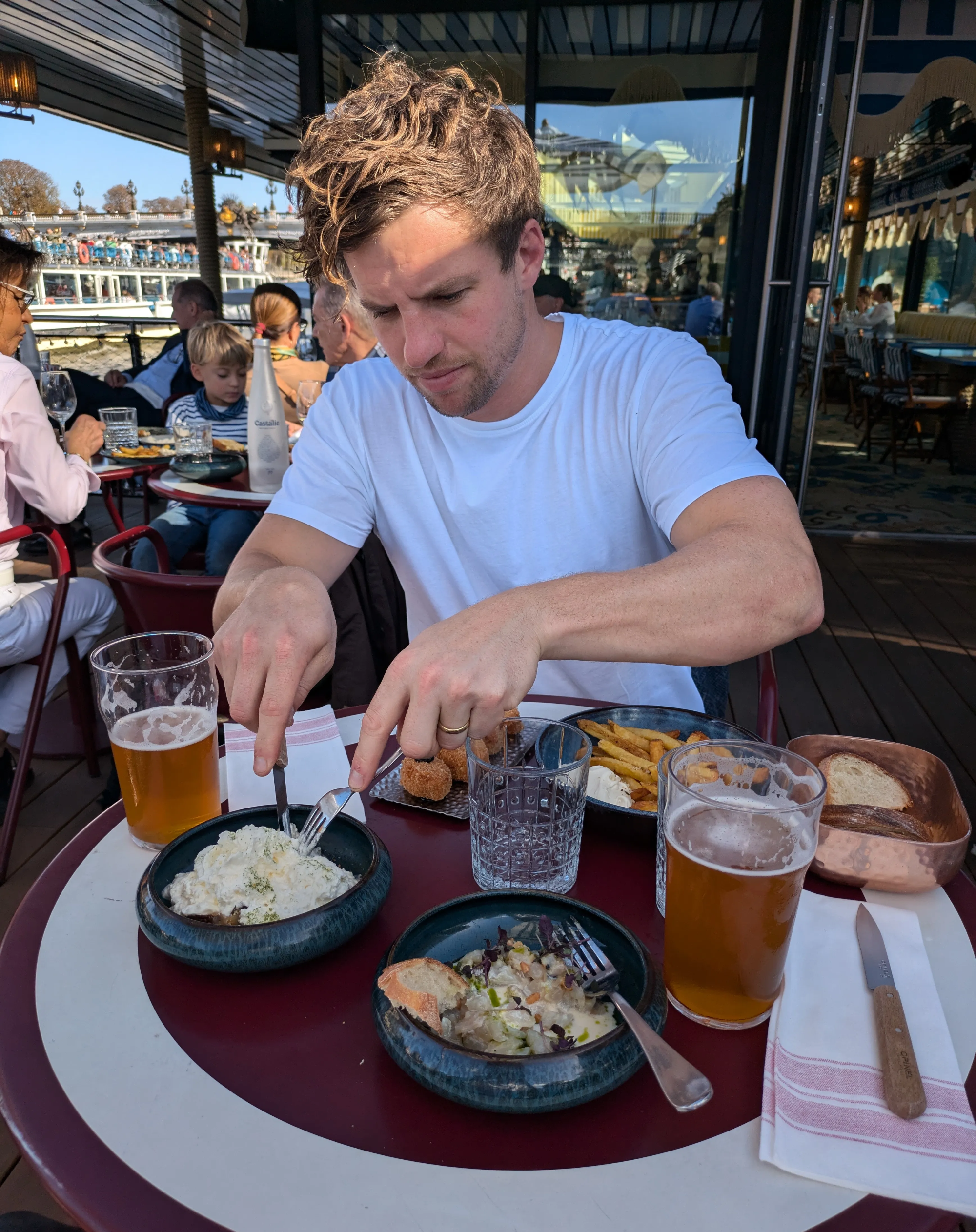 ARTSVP team members treating themselves to a well-deserved break and meal.