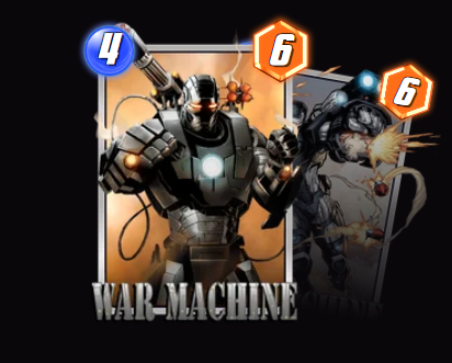 War Machine — On Reveal: Until the end of next turn, nothing can stop you from playing cards anywhere.