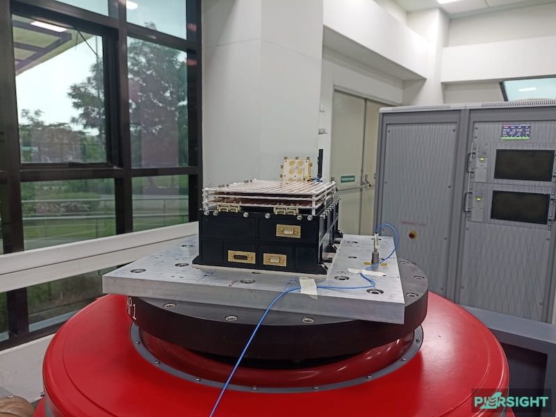 Varuna undergoing a Vibration Test for Mechanical Integrity