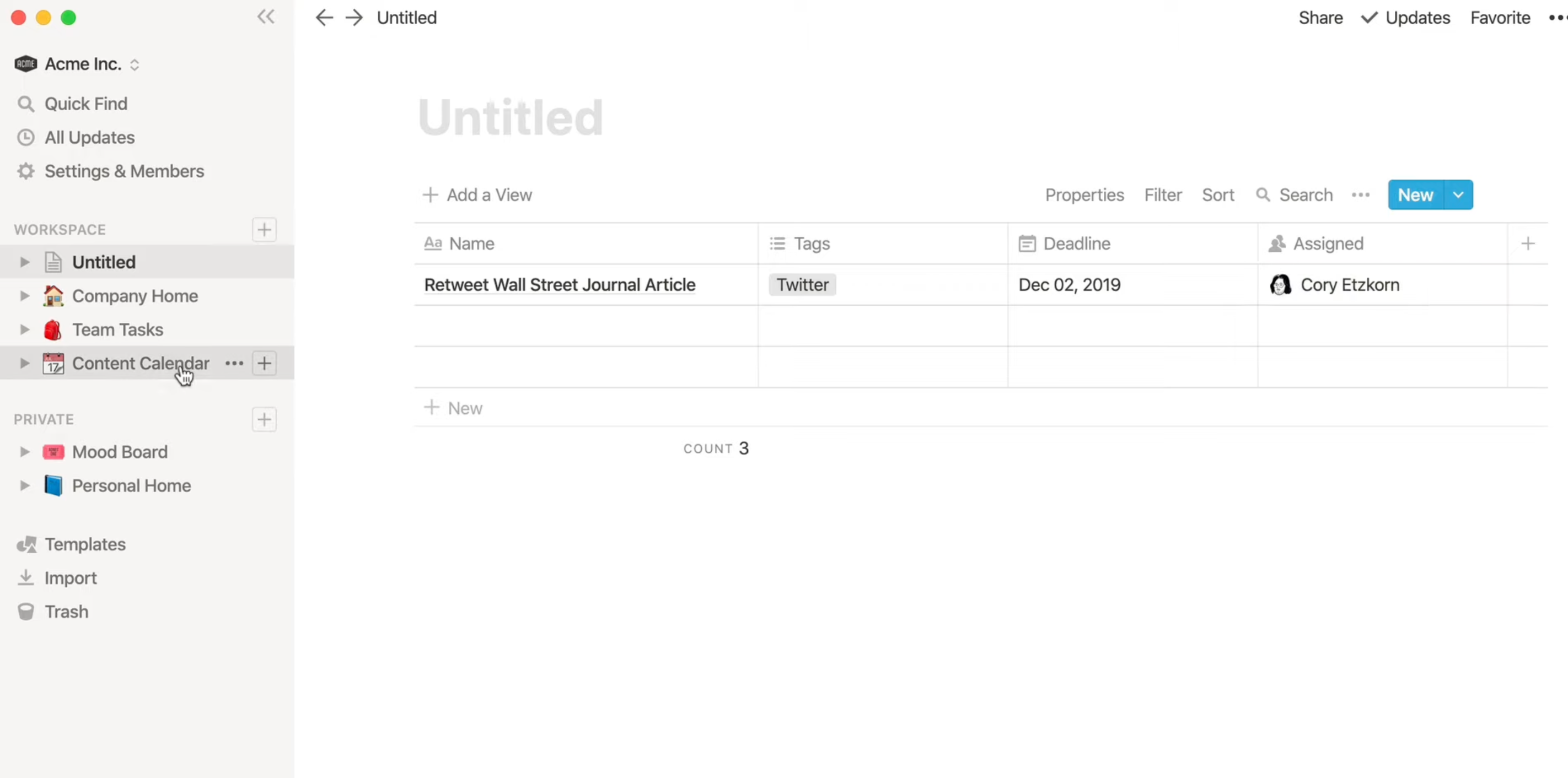 How to Create a Database in Notion