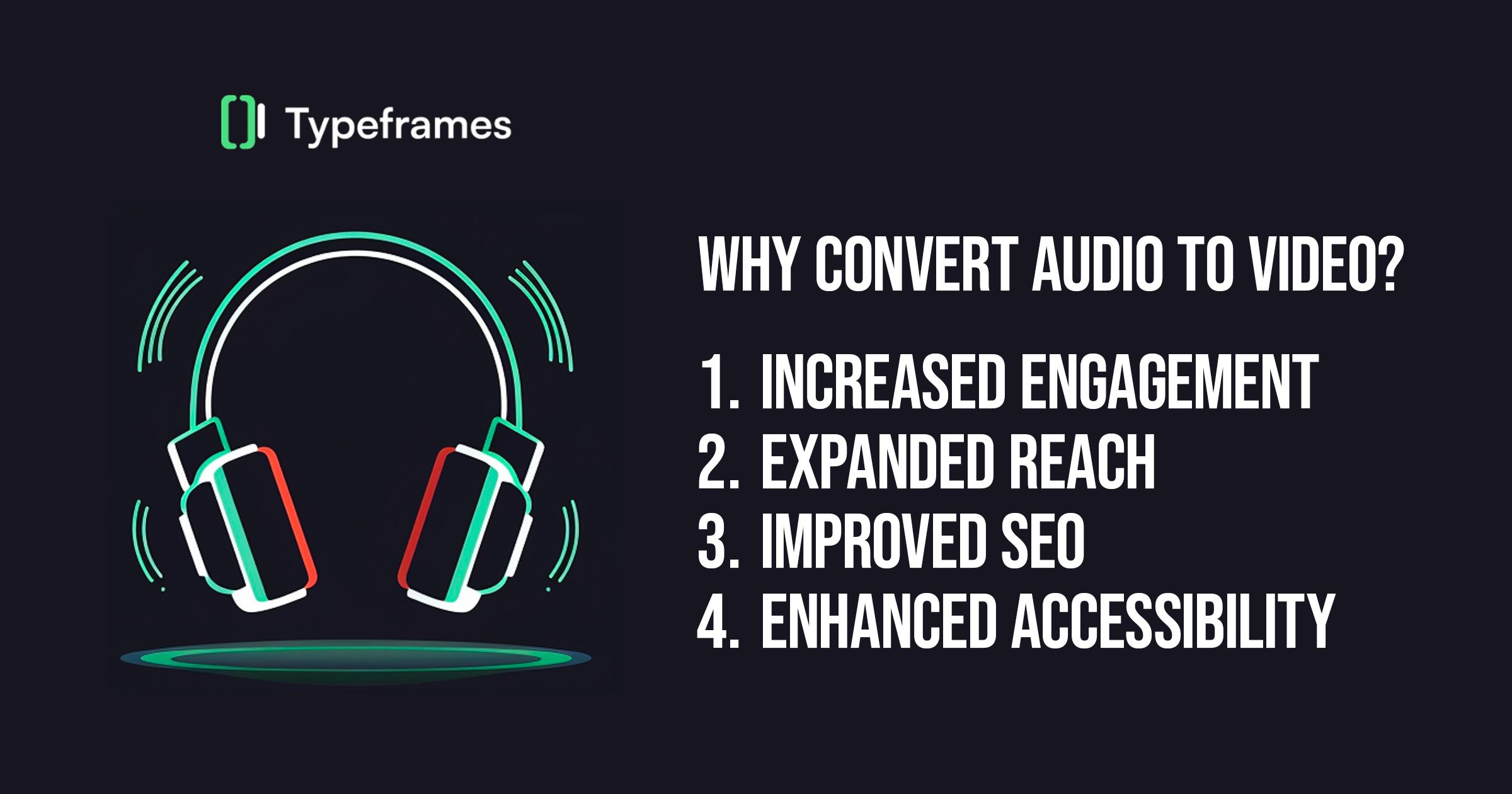 audio to video infographic