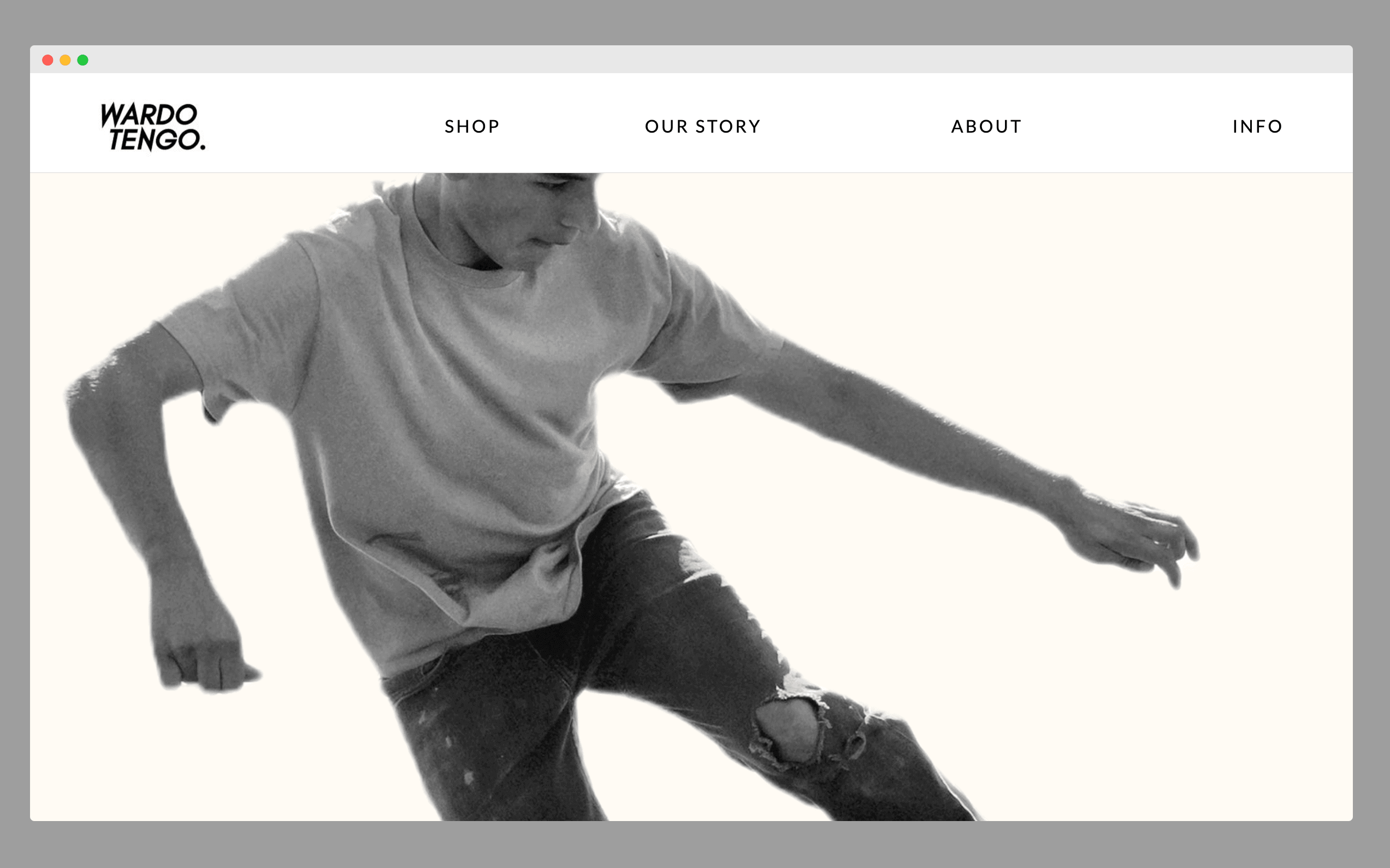 WARDO TENGO. e-commerce website homepage screenshot image _youcanbefullofpower