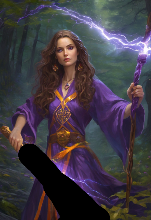 La máscara de inpainting