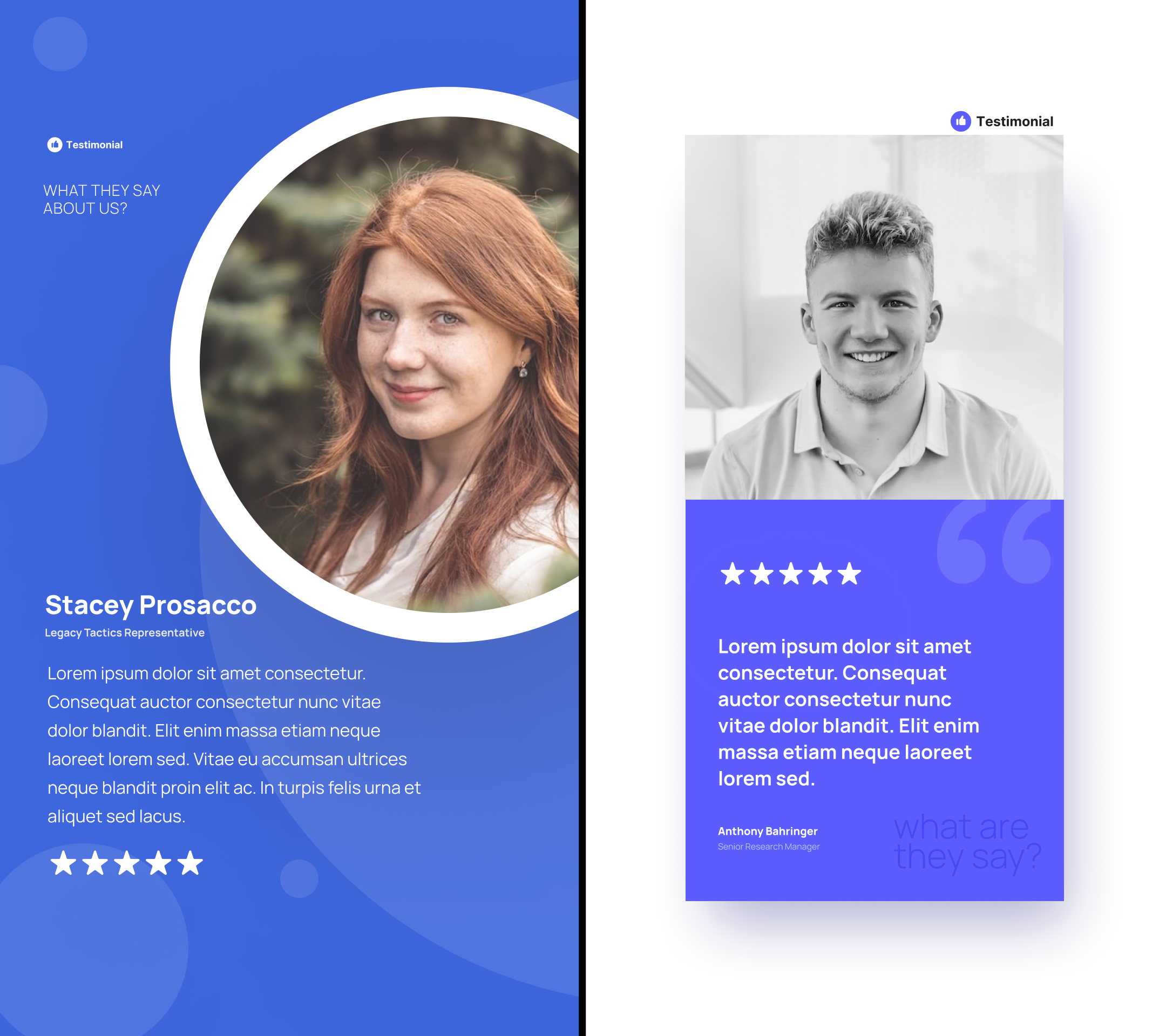 Free Testimonial Template available on Figma