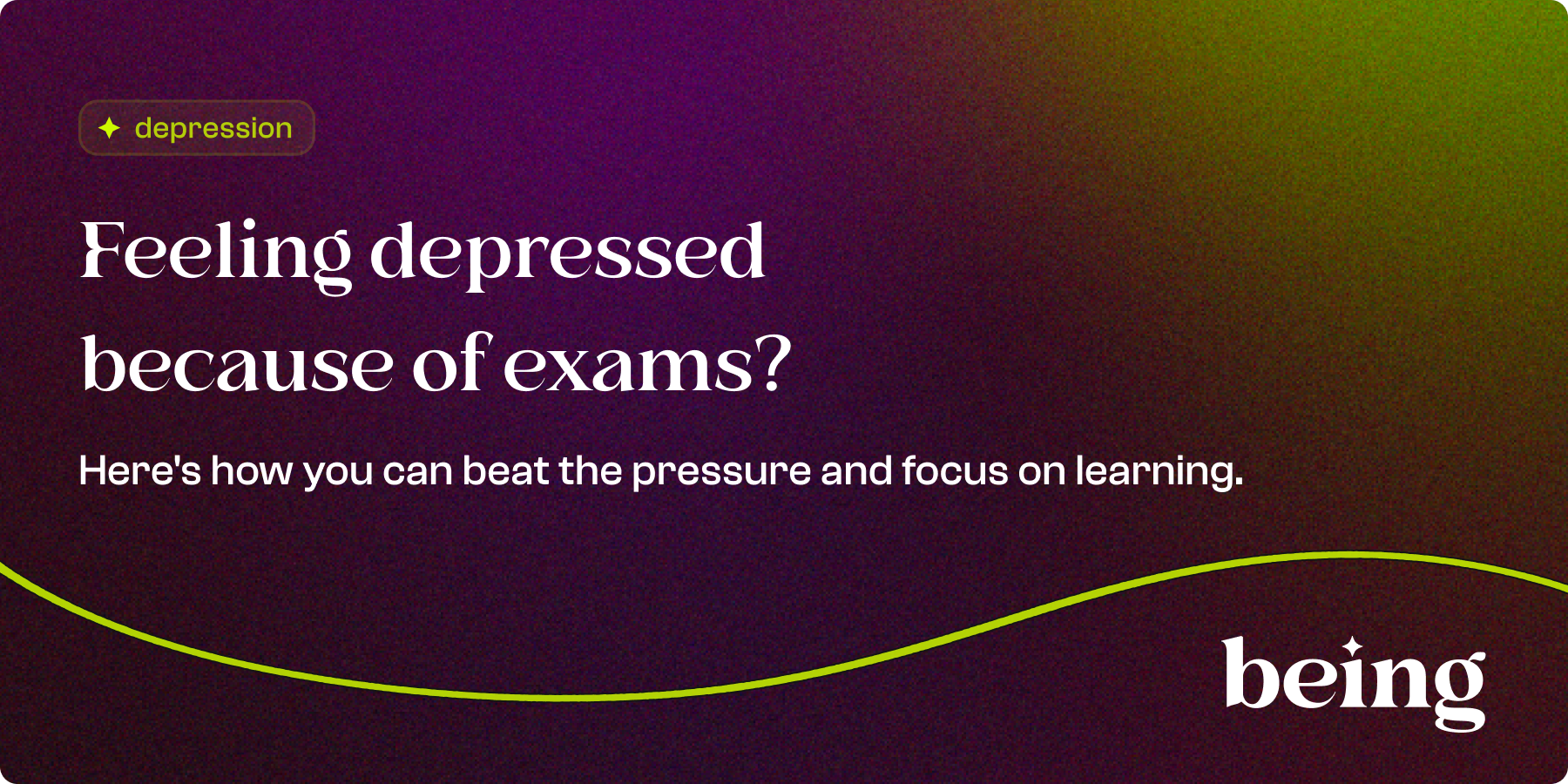 Feeling depressed because of exams? Here's how you can beat the pressure and focus on learning