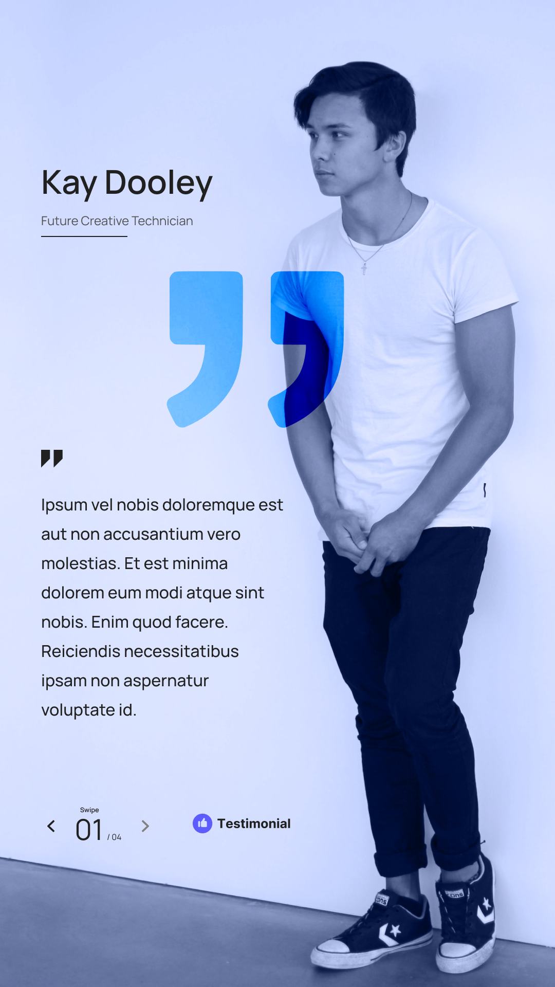Free Testimonial Template available on Figma