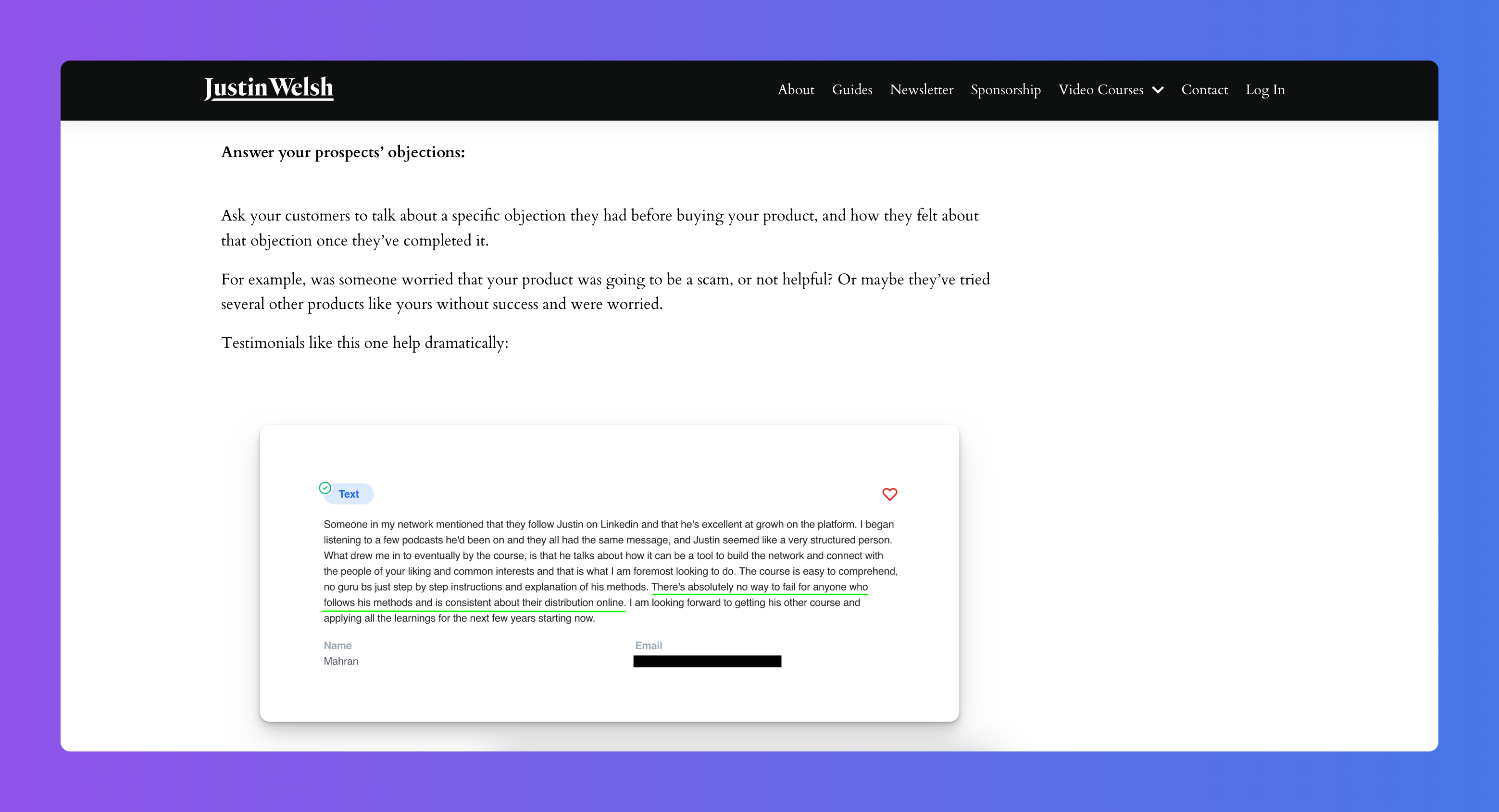 TSS #032: Don't Be Shy. Ask For More Testimonials.