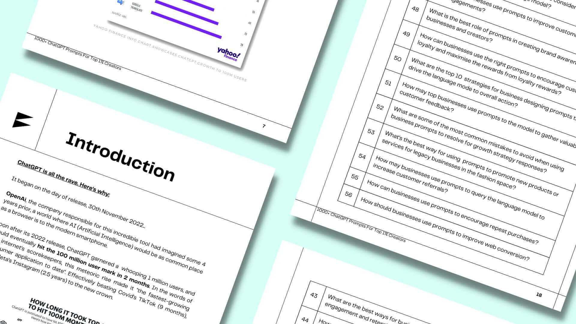 1000+ ChatGPT Prompts for Top 1% Creators eBook sales image - banner