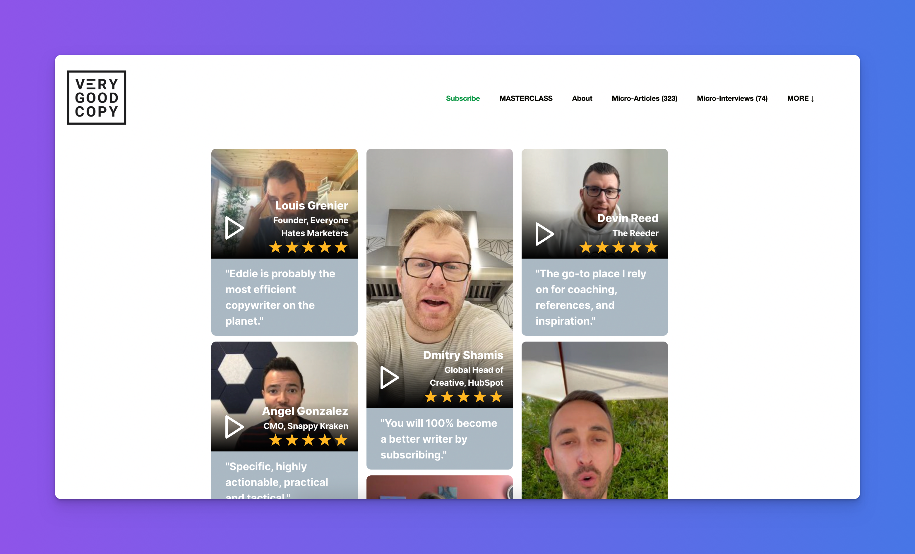 Wall of Love for VeryGoodCopy