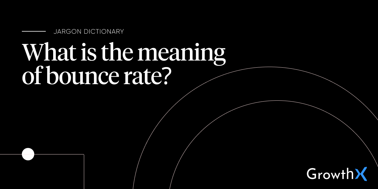 Bounce rate 