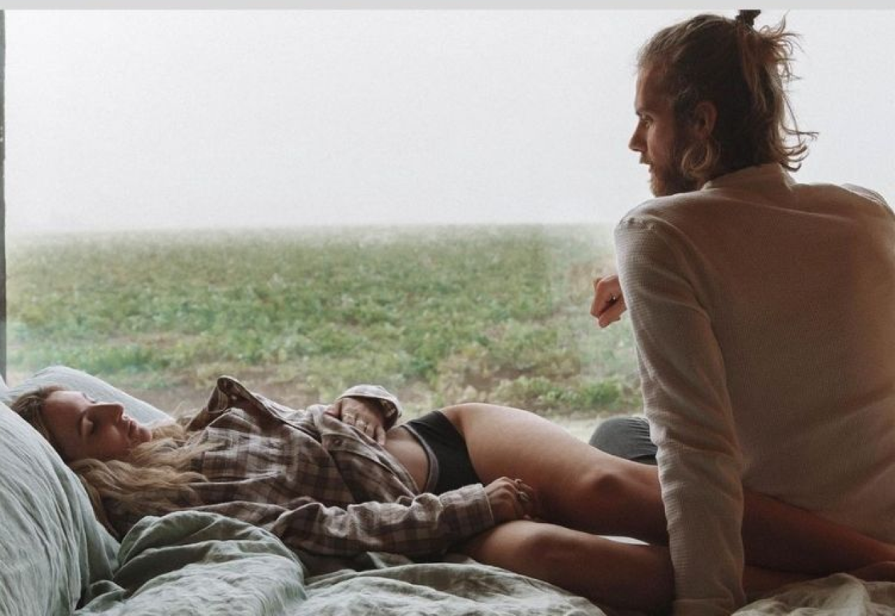 Luke and Tilly in Unplugged bed at Pablo