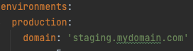 Domain setting in vapor.yml 