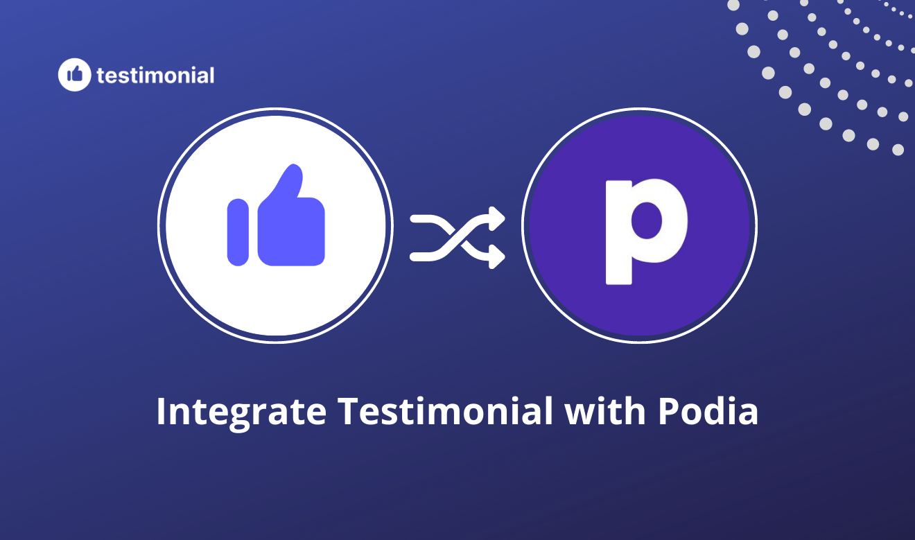 How to show or request testimonials from Podia