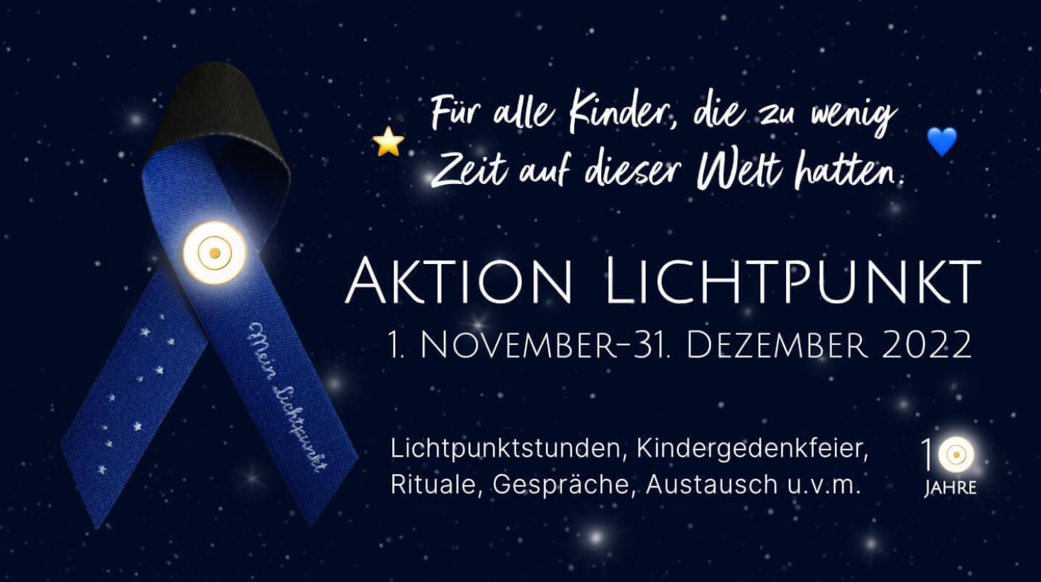 Die Aktion Lichtpunkt - Zeichen und Erinnerung an verstorbene Kinder