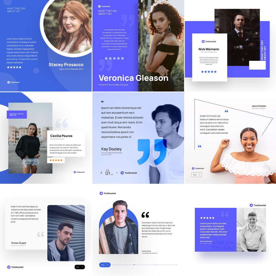 Free Testimonial Template available on Figma