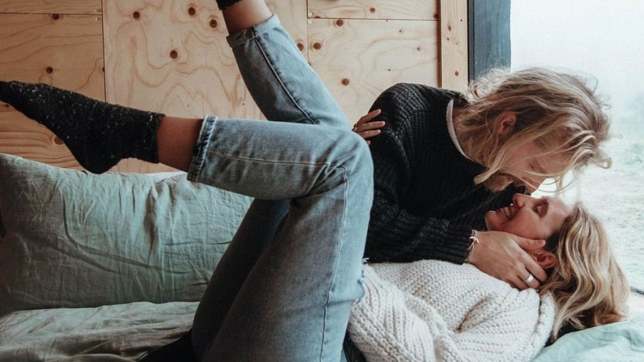 Luke and Tilly at Pablo Unplugged Cabin