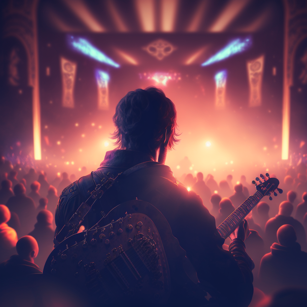 Rockin' out and killin' it on stage like a true pro! #musician #liveperformance
