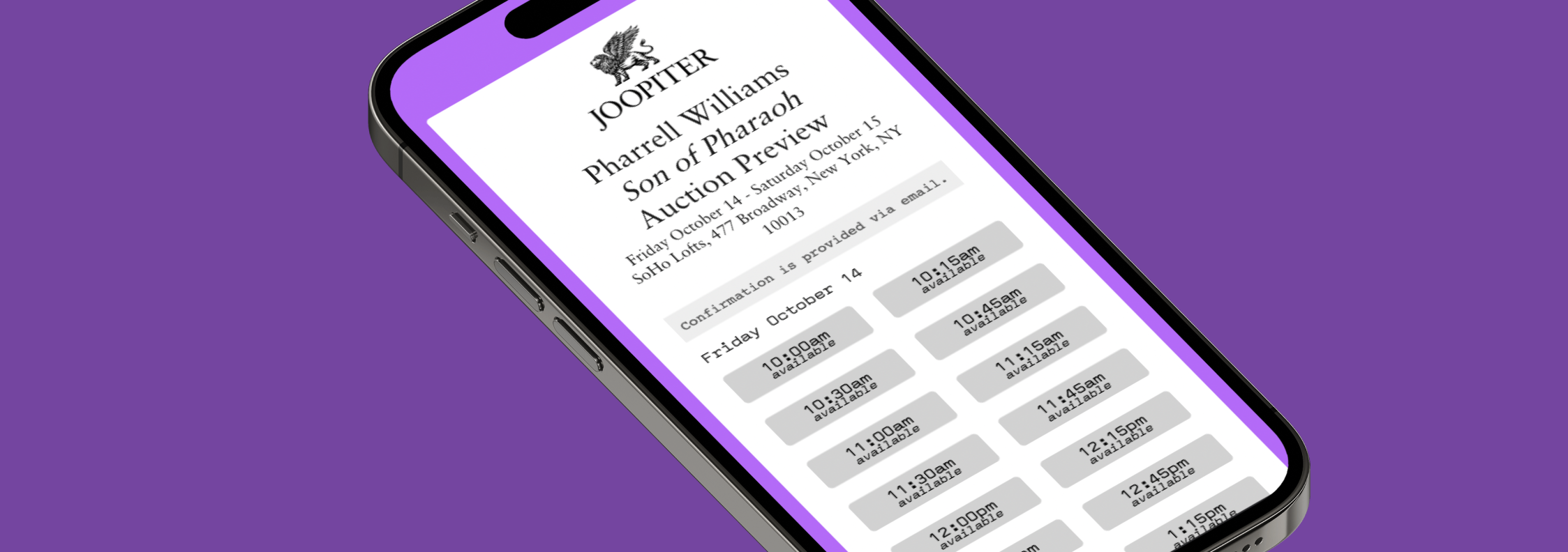 Pharrell Williams’ Auction