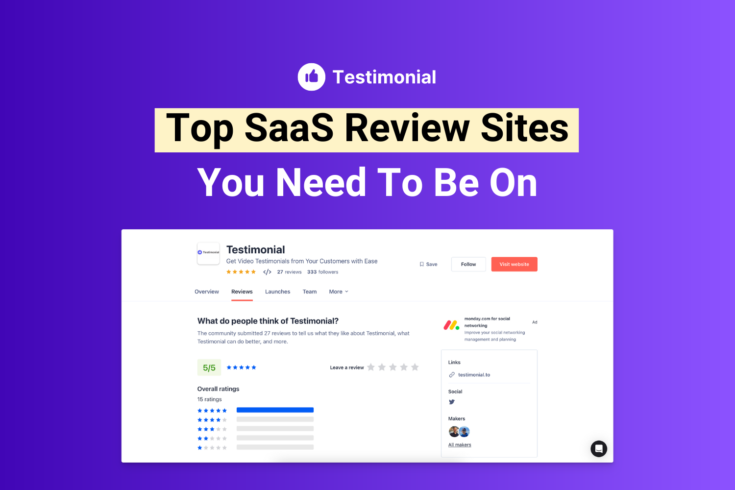 Top 17 SaaS Review Sites You Need To Be On in 2023