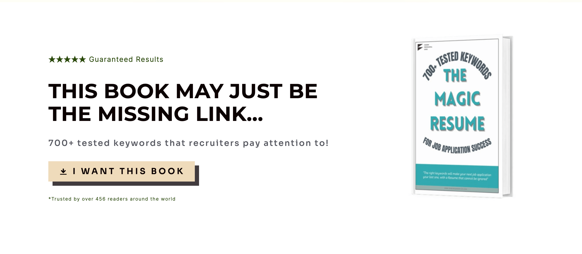 The Magic Resume eBook sales image - banner