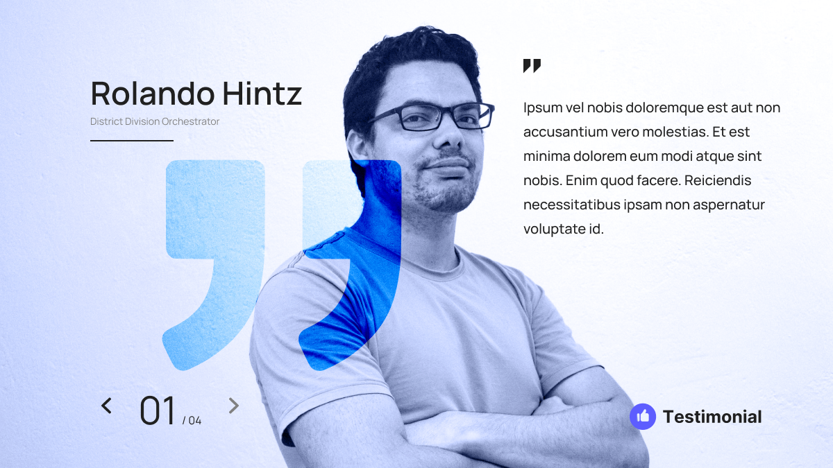 Free Testimonial Template available on Figma