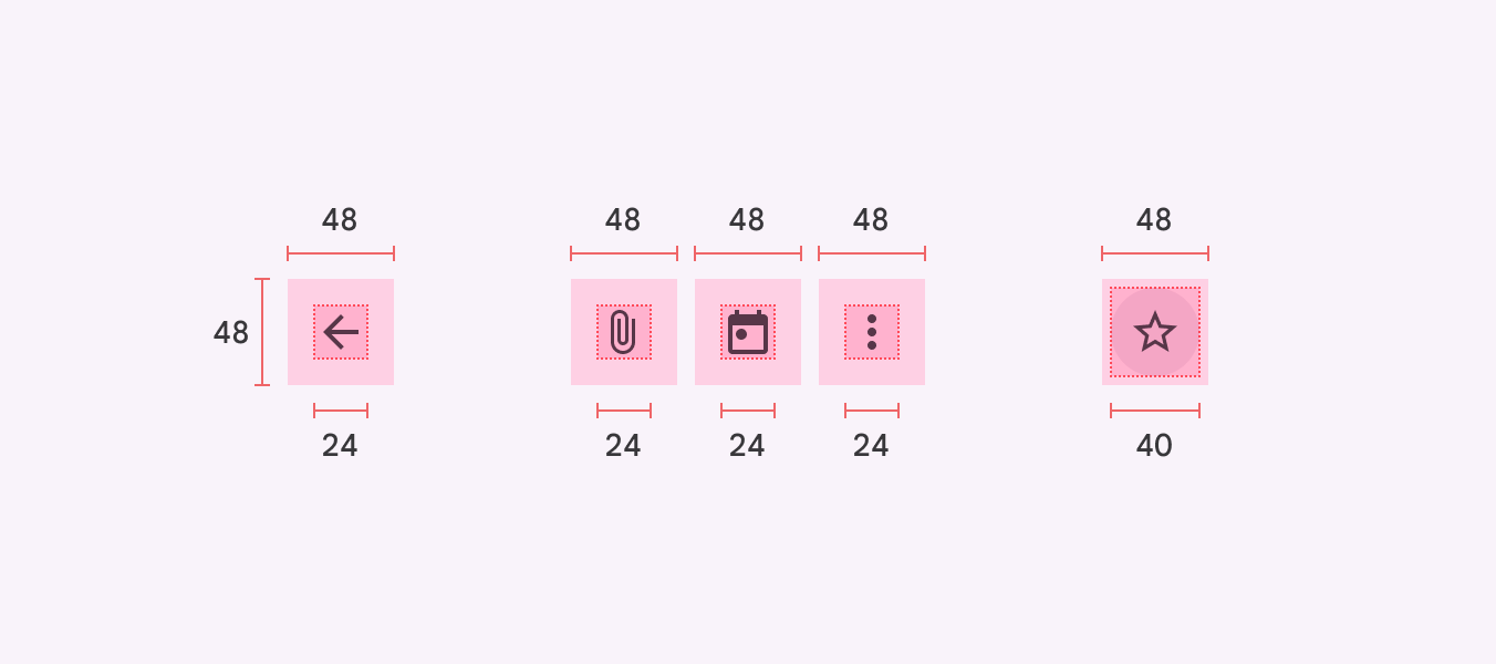 Ensuring that touch targets are large enough for users.