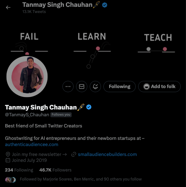 Source: @TanmayS_Chauhan on Twitter
