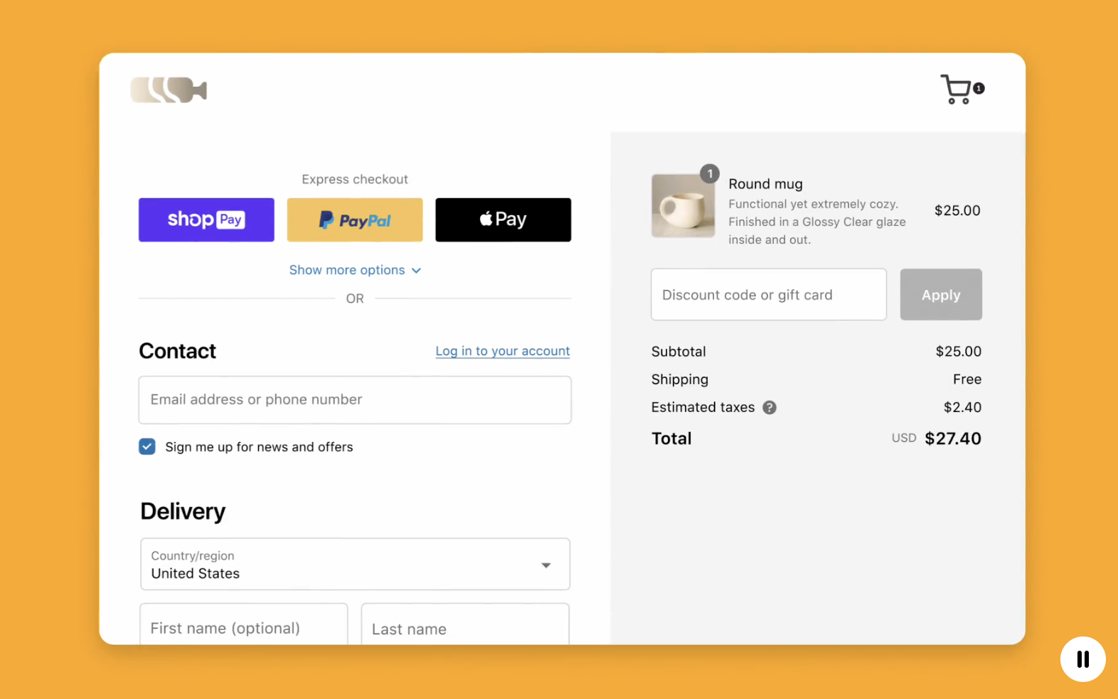 Shopify finally introduced a one-page checkout