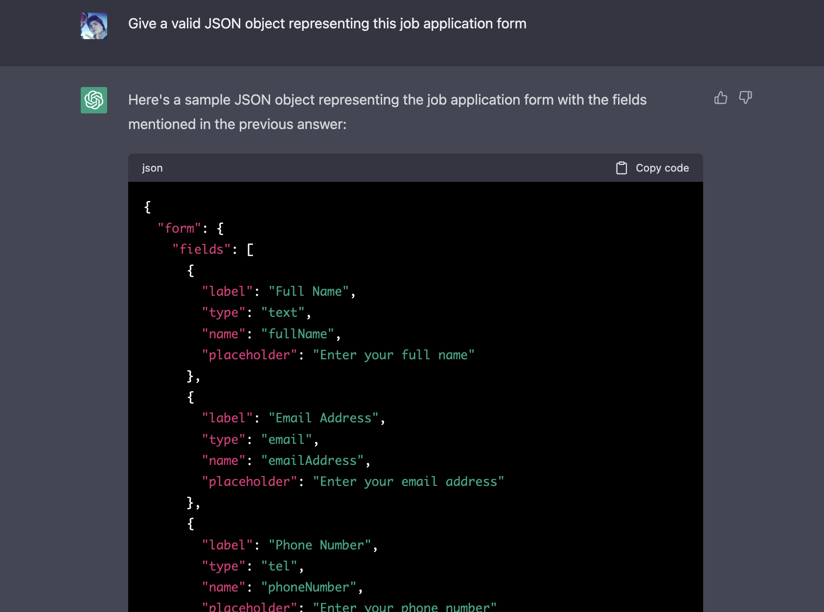And it knows about JSON!