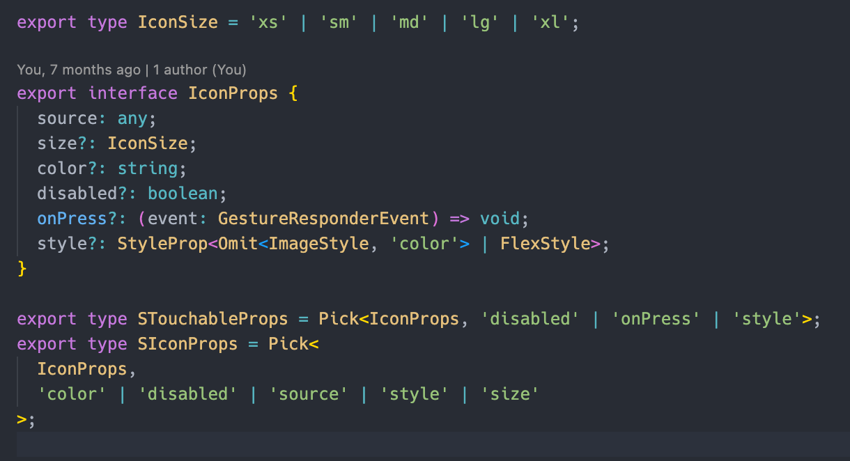 개발 조직 - 코드 구현체에서는 한 source 파일에 대해 size prop을 받아 width, height을 조절하여 구현