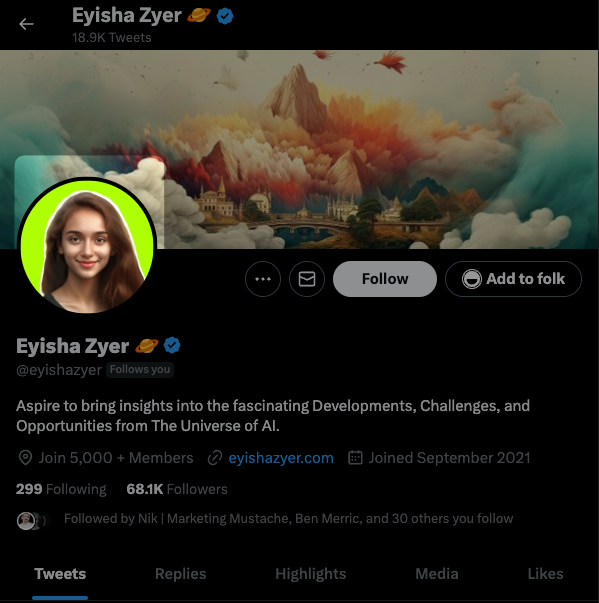 Soruce: @eyishazyer on Twitter