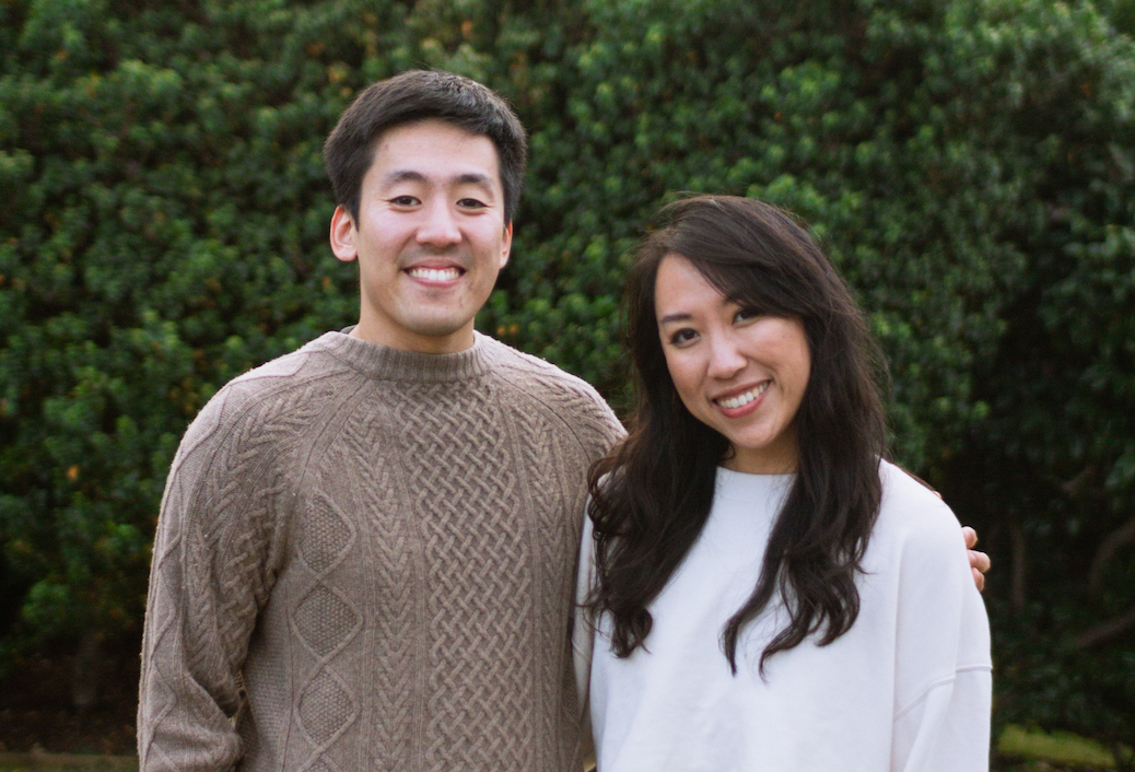 吉越 勁（左）とキャサリン・チャン（右）