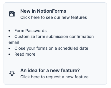 In the product, you have a link to request a feature, and you can find the most recent updates