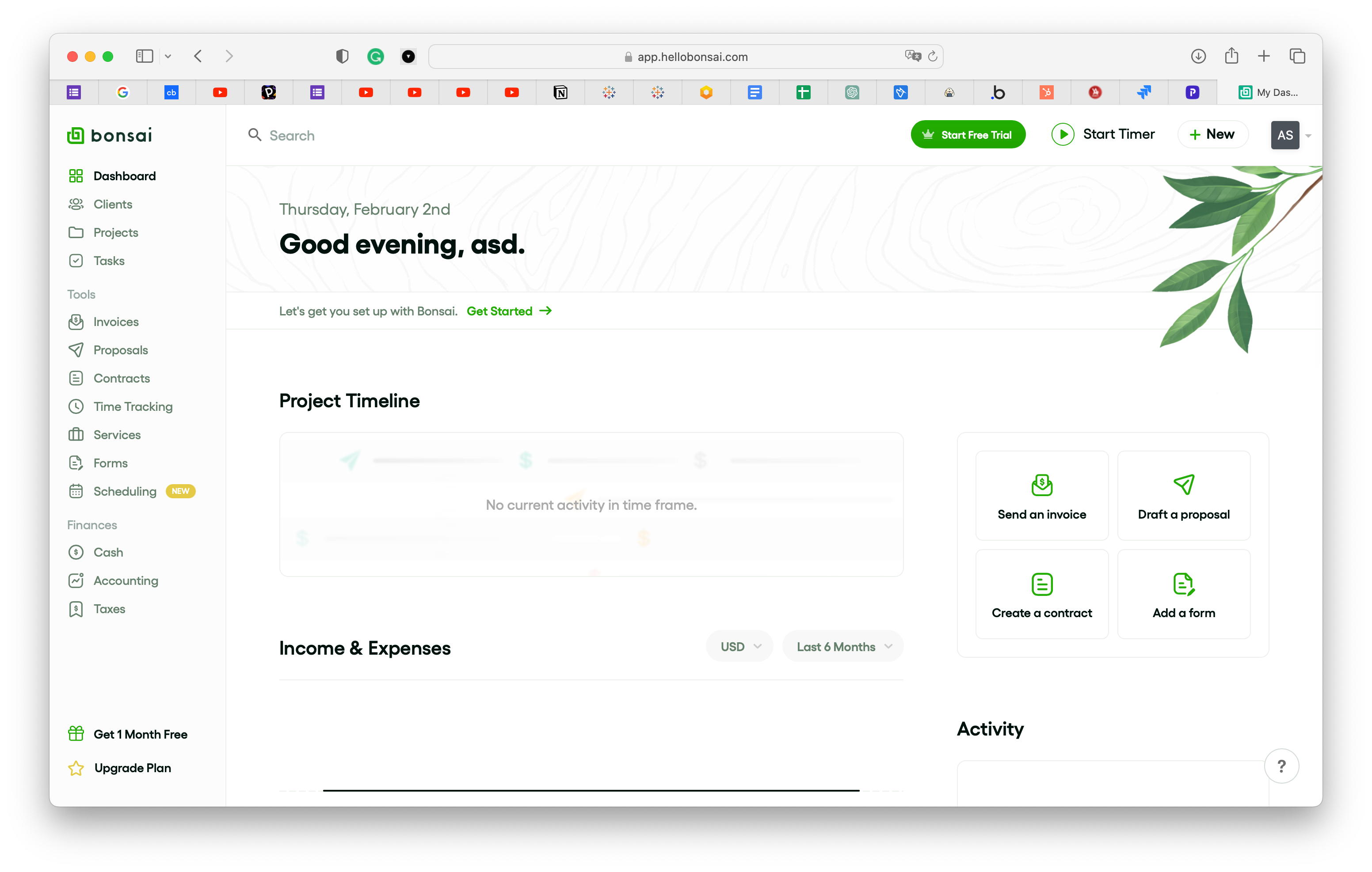 Bonsai interface. Growing your business with confidence