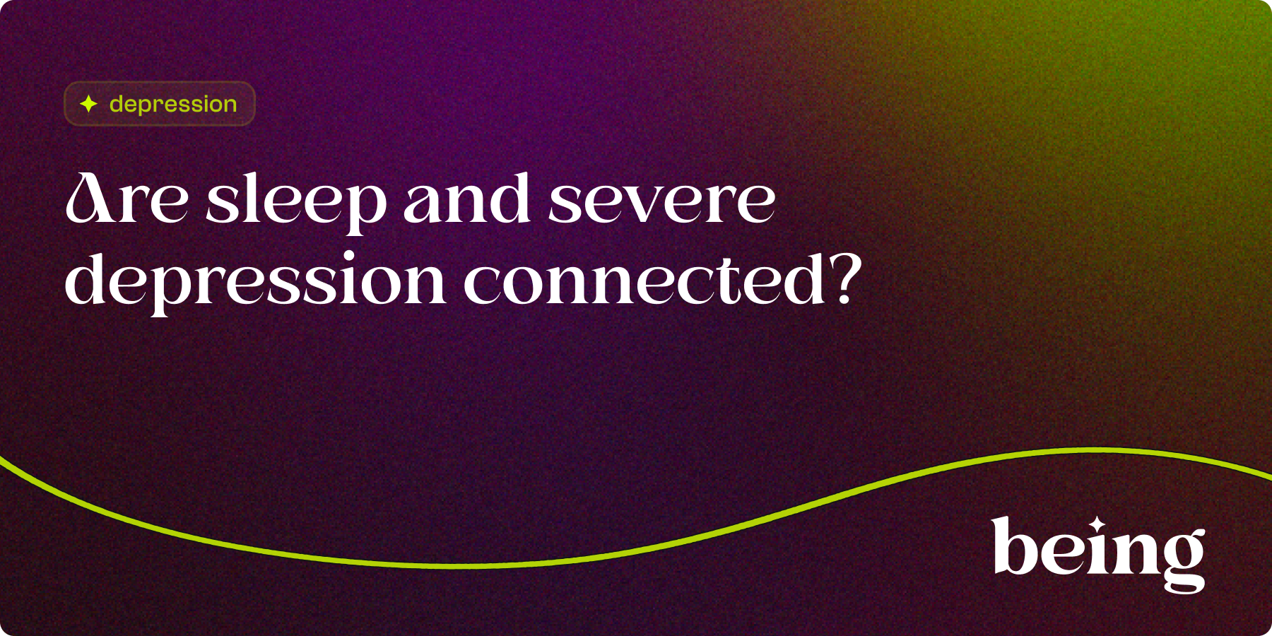 Are Sleep and Severe Depression Connected?