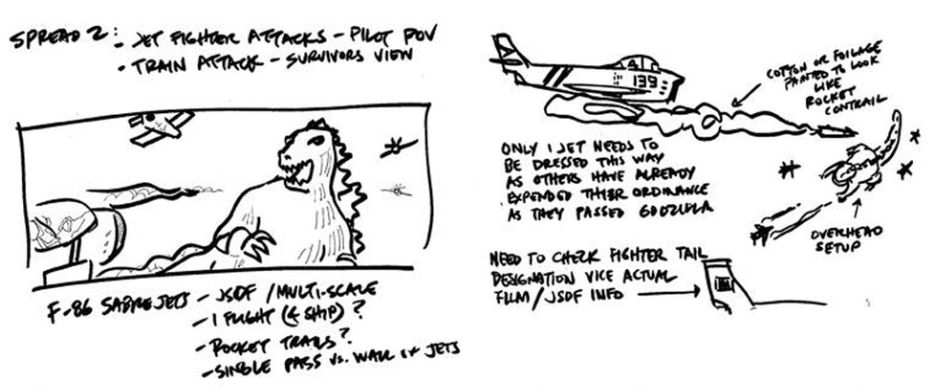 Henry’s original storyboard concept drawing.