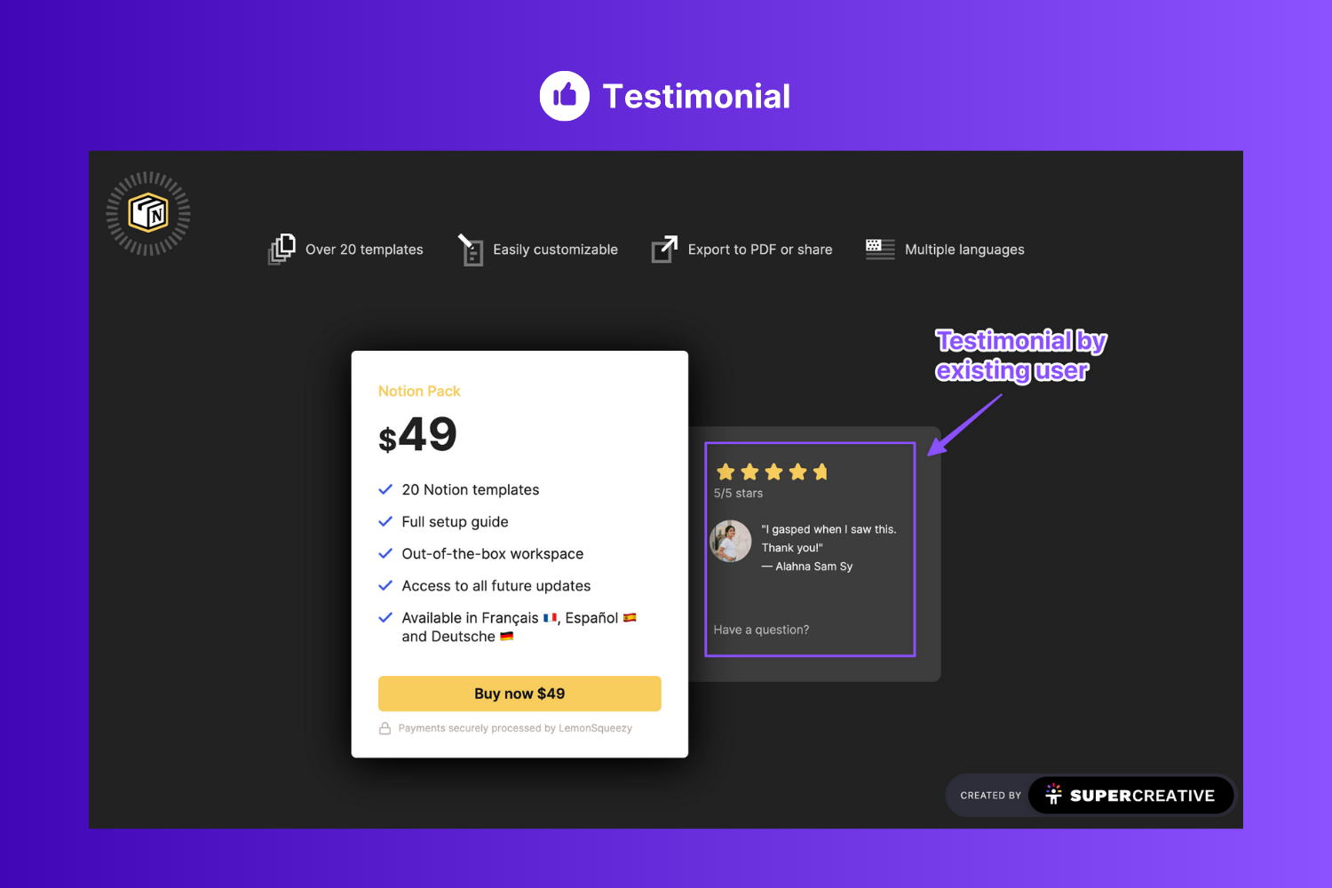 Supercreative Notion Pack