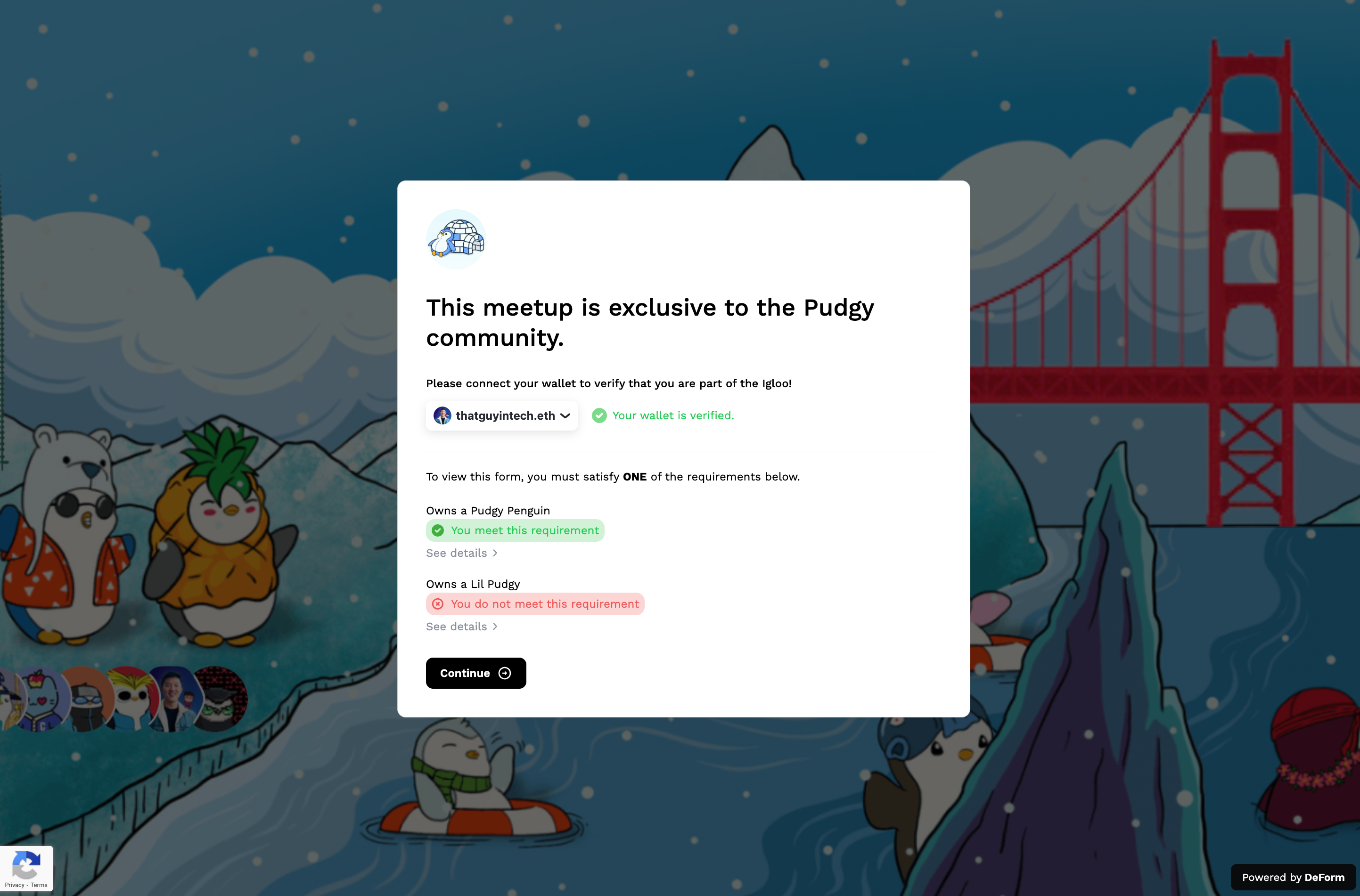 Pudgy Penguins Bay Area Meetup