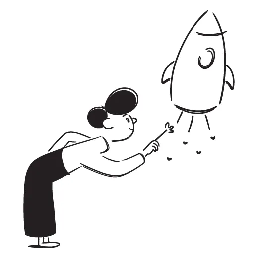 Notion-style illustration