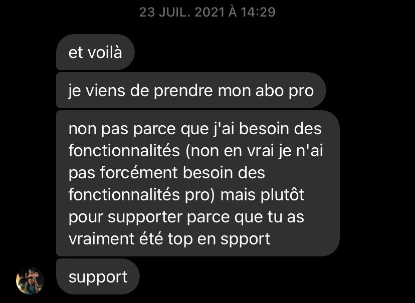 If you speak French, you can read how nice this guy is 🙂