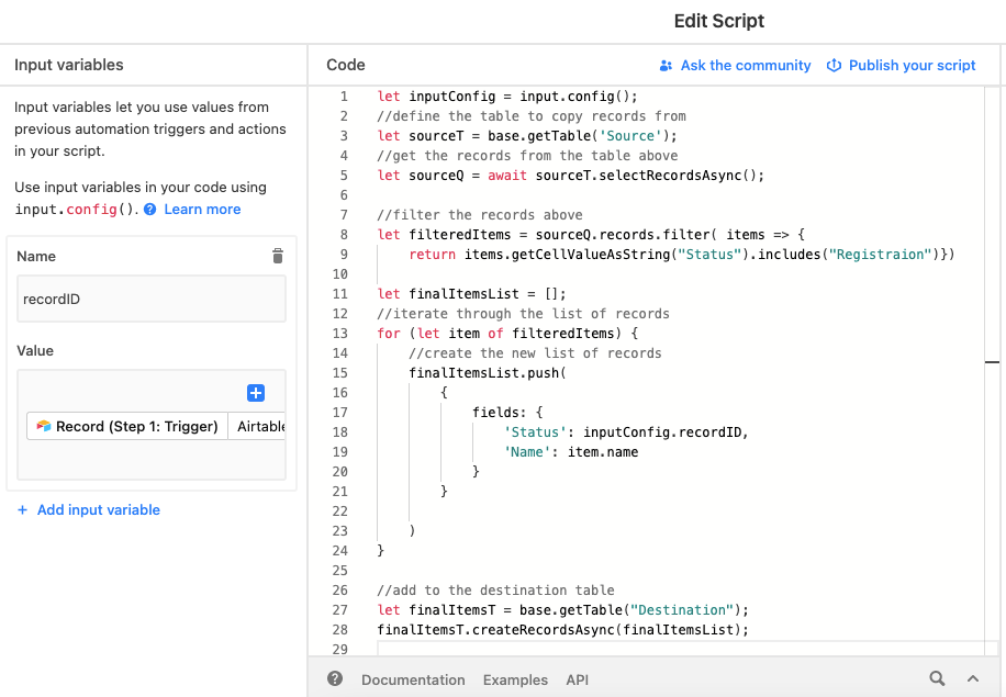 Extend Airtable Automation with Scripts | Ruchika Abbi