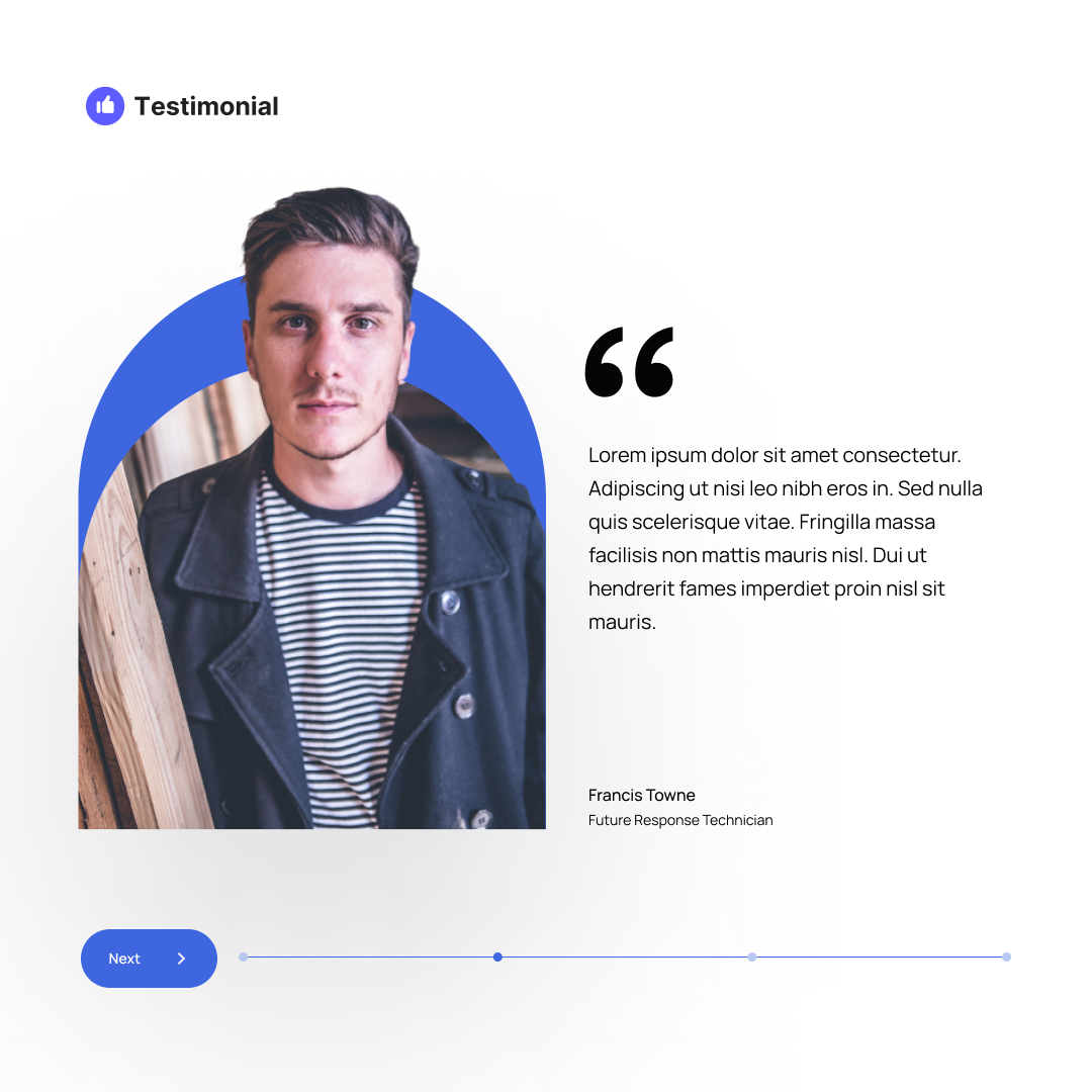 Free Testimonial Template available on Figma
