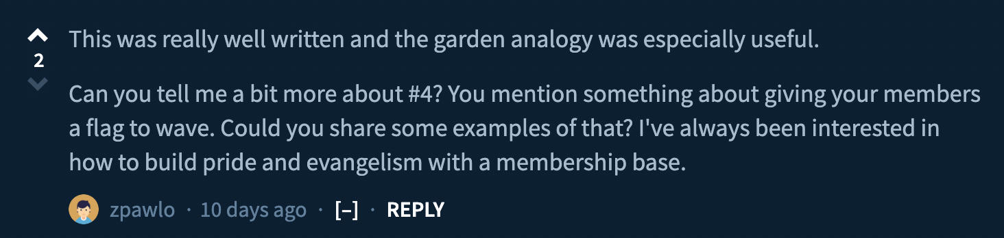 https://www.indiehackers.com/post/5-things-ive-learned-about-community-building-c106c08a6d?commentId=-N9sDy6PWOF114GwErsO