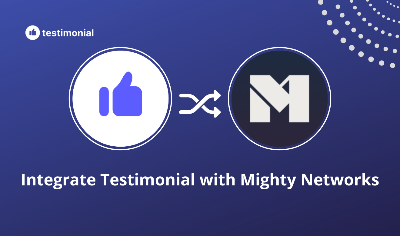 How to show or request testimonials from Mighty Networks