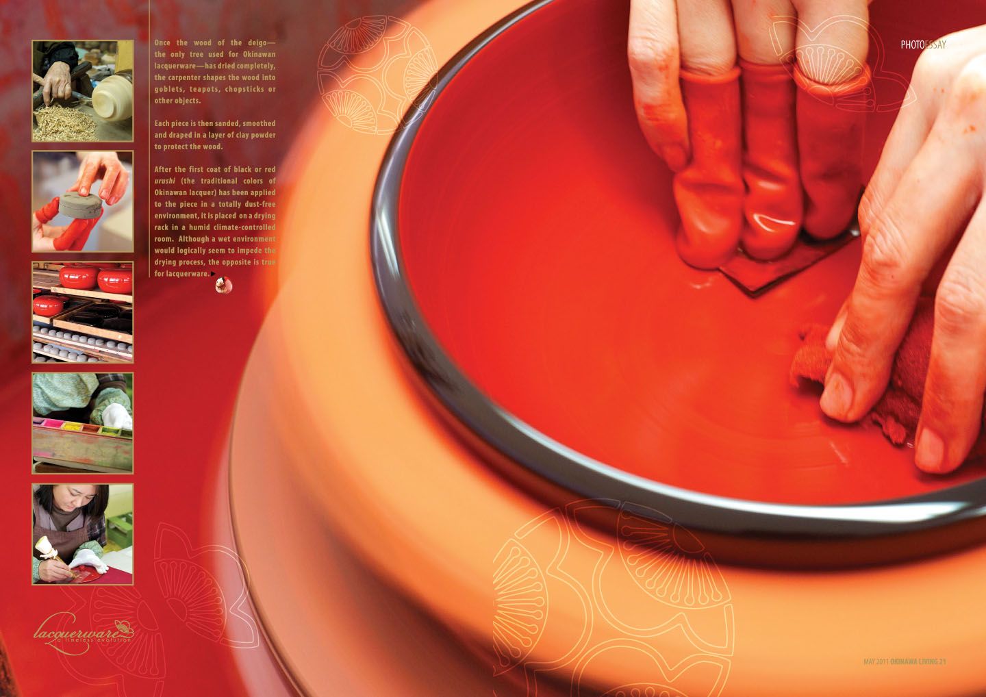 Feature spread from Okinawa Living magazine.