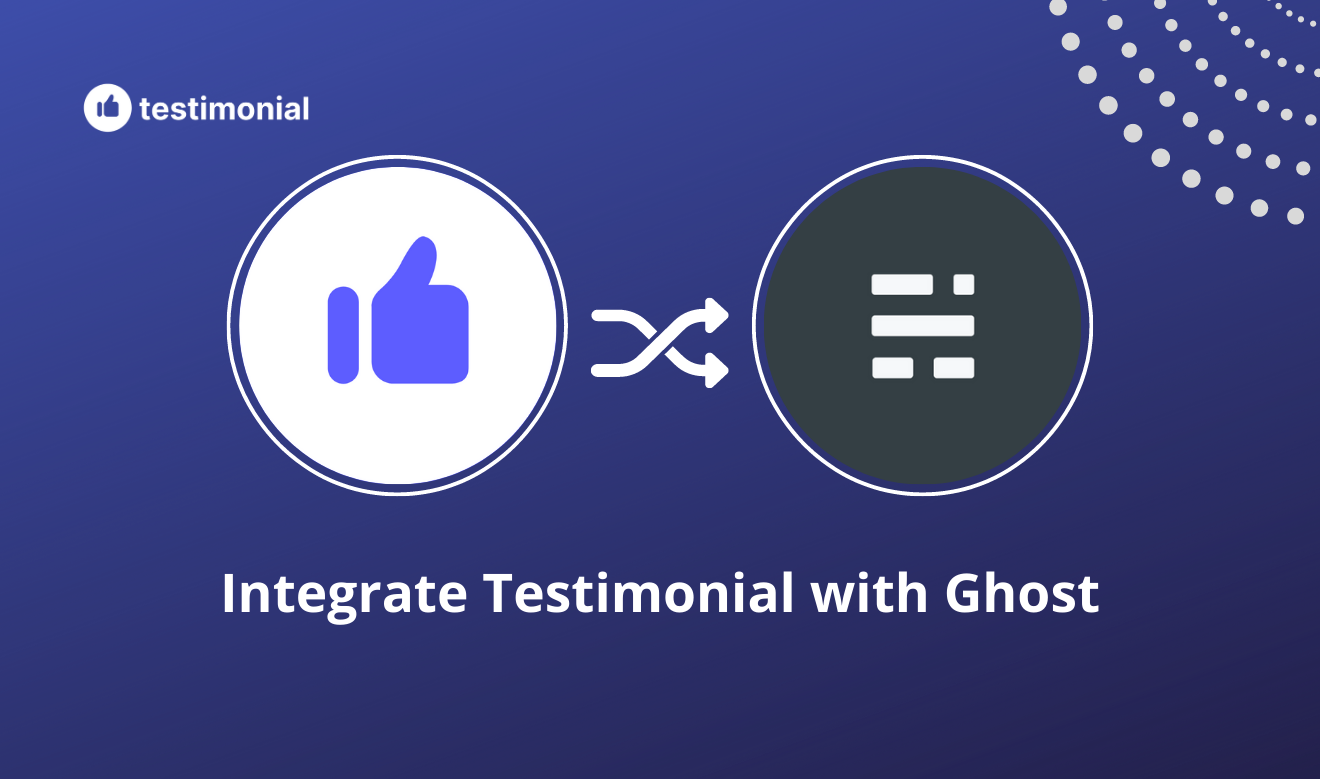 How to show or request testimonials from Ghost